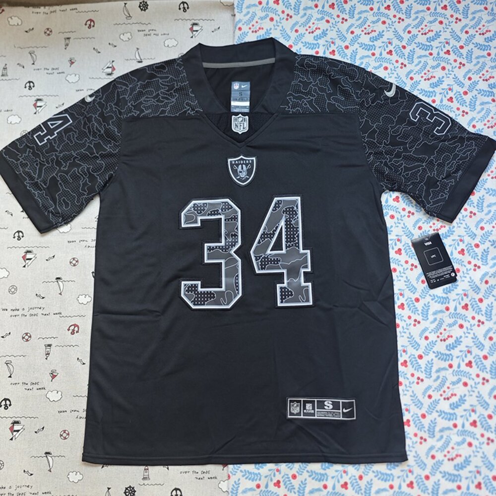 Bo Jackson Black Las Vegas Raiders Jersey No. 34